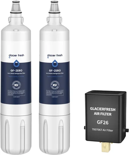 Vista 11 de GLACIER FRESH Repuesto para filtro de agua 4204490 y cartucho de purificación de aire 7007067, compatible con Sub-Zero 4204490, filtro de agua
