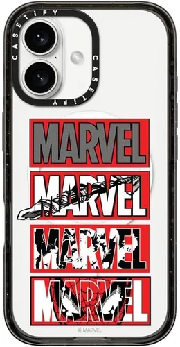 Vista 21 de CASETiFY Funda para iPhone Air, compatible con MagSafe Marvel VS CoLab Protección contra caídas de grado militar 4x de 8.2 pies Funda Capitán