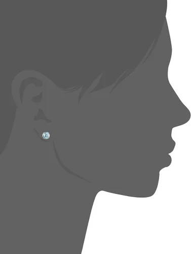Vista 2 de Tienda Collection 10k Gold Round Birthstone Stud Earrings for Women