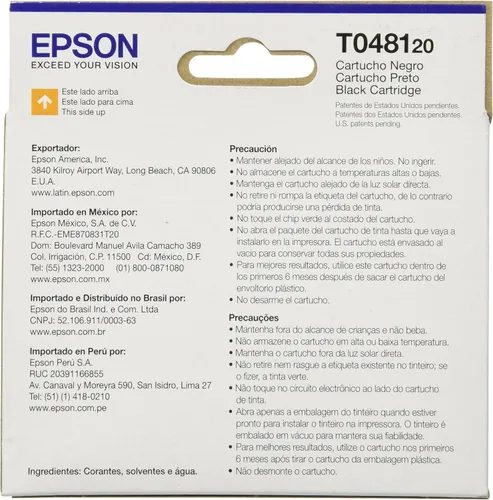 Vista 2 de Epson T048 48, cartucho para impresora de chorro de tinta, Negro