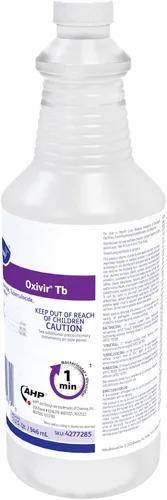 Vista 3 de Oxivir Diversey 4277285 Tb Limpiador desinfectante líquido, peróxido de hidrógeno acelerado de grado hospitalario AHP, listo para usar, 32 onzas