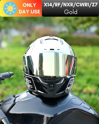 Vista 2 de CWR-F1 Protector para Visor RF-1200 Visor X14 NXR RF-SR Z7 de Repuesto para Casco de Motocicleta Protección Solar Anti-Rayones, Universal