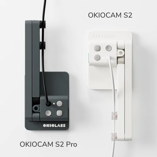 Vista 7 de OKIOCAM S2 Pro - Cámara de documentos USB de 13 MP, luz y micrófono integrados, puntero inteligente OKIOPoint, para PC Mac Chromebook, cámara
