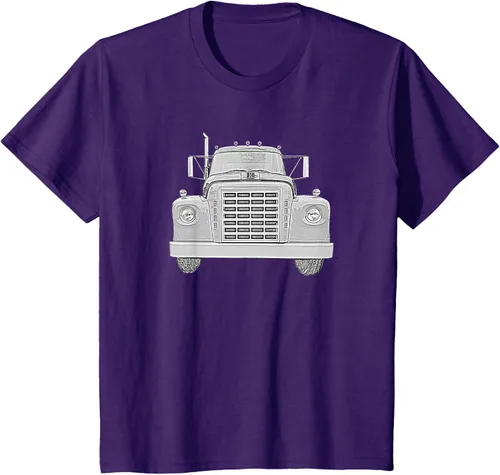 Vista 61 de Camiseta clásica de camión pesado International Harvester IH Loadstar, Negro, S
