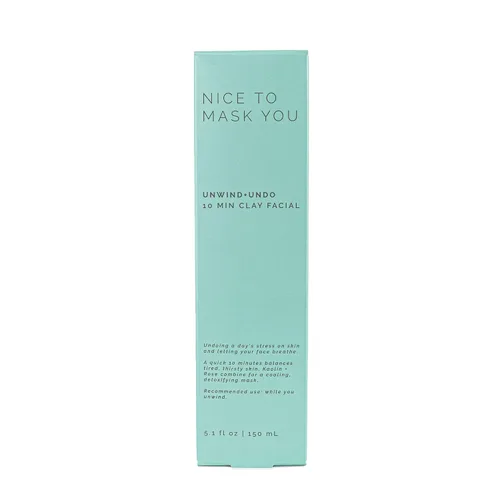 Vista 6 de Sun + Moon Nice to Mask You Unwind + Undo 10 Min Clay Facial con arcilla de caolín y rosa, 5.1 onzas líquidas
