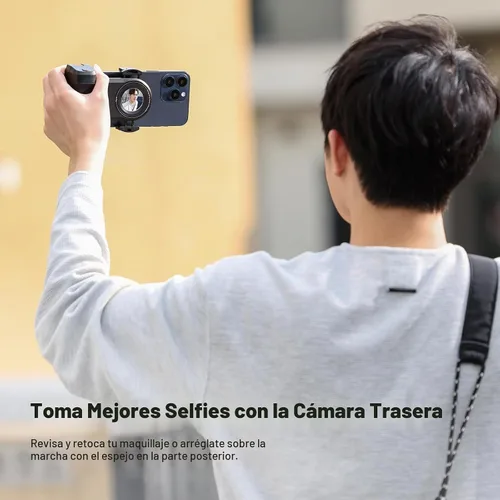 Vista 7 de ULANZI MA35 Selfie Phone Tripod Mount, 2-in-1 Magnetic &Phone Clip Grip