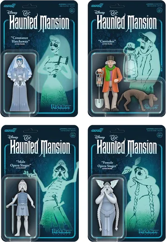 Vista 4 de Super7 Haunted Mansion Caretaker - Figura de reacción de 3.75 pulgadas, RE-HAUNW02-CTR-01