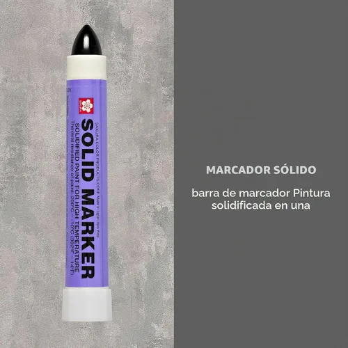 Vista 2 de Marcador sólido Sakura, Negro, 12