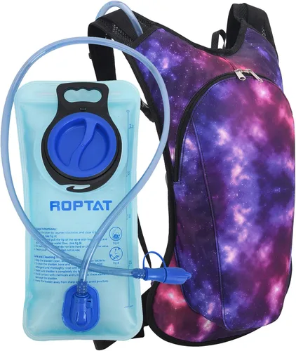 Vista 13 de Mochila de hidratación Roptat con bolsa de agua de 2L - Mochila de agua ligera con bolsa de agua para mujeres, hombres, correr, montar, andar
