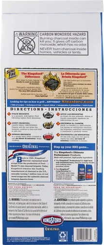 Vista 2 de Kingsford 10044600311781 Briquetas de carbón originales, bolsa de 7.7 libras (paquete de 2)