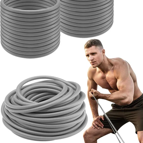 Vista 7 de 1 Rollo Tubos de Resistencia Tubo Elástico de Látex 50ft Bandas de Ejercicio Tubo de Ejercicio para Terapia Física, Pilates de Tren Inferior