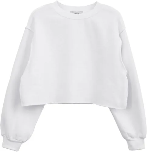 Vista 21 de Amazhiyu Sudadera Corta para Mujer de Manga Larga con Forro Polar Albaricoque