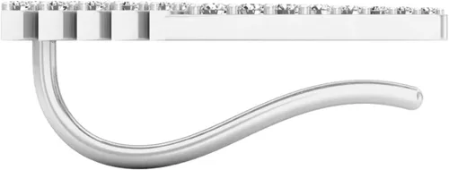 Vista 3 de Dazzlingrock Collection - Pendientes redondos para mujer 030 quilates oro de 14 quilates diamantes blancos