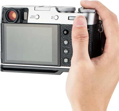 Vista 3 de JJC HG-X100V Fuji X100V Empuñadura de mano, Fuji X100V Grip, Arca Swiss Tipo Quick Release QR, antideslizante Metal Holder Hand Grip, aluminio Aloy