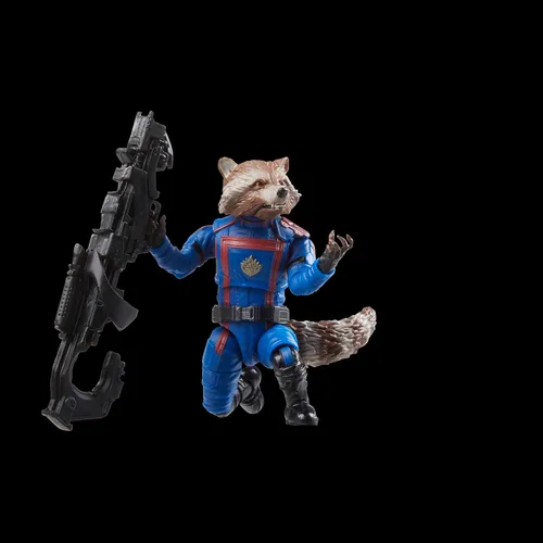 Vista 4 de Marvel Legends Series Marvel's Rocket, Guardians of The Galaxy Vol. 3 - Figuras de acción coleccionables de 6 pulgadas, juguetes para edades de 4