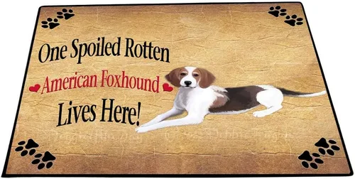Vista 18 de Doggie of the Day American English Foxhound Dogs Floor Mat - 4th of July Independence Day - Best Dog Doormat - Protector Decor - Unique Portrait Art