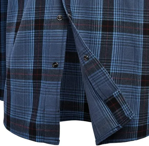 Vista 6 de Vertx Canyon River - Camisa táctica de franela para hombre, manga larga, para trabajo al aire libre, con bolsillos, equipo de operaciones tácticas