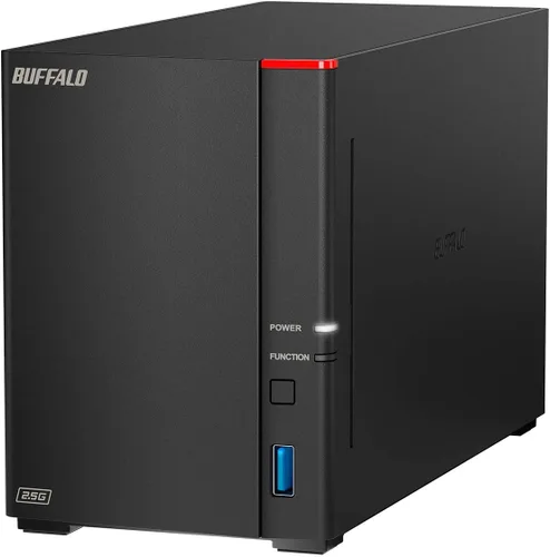 Vista 8 de BUFFALO LinkStation SoHo 220 2-Bay Personal Cloud Office NAS 8TB (2x4TB) con discos duros incluidos