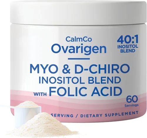 Vista 9 de CalmCo Ovarigen Myo-Inositol & D-Chiro Inositol Mezcla en polvo, 30