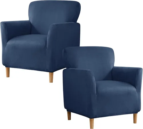 Vista 65 de Fundas estampadas para sillón de banquete fundas suaves para sillón de 1 pieza, fundas elásticas para silla de sala de estar, funda antideslizante