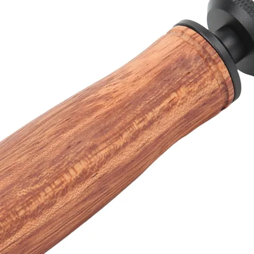 Vista 8 de Mango de madera para cámara, agujero universal de tornillos de 1/4 pulgadas, diseño de madera de pera, para cámara, lámpara de video LED, teléfono