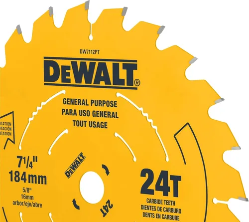 Vista 2 de DEWALT DW7112PT DEWALT DW7112PT 24T Hoja de sierra ingletadora con corte de precisión, 7-1/4 pulgadas