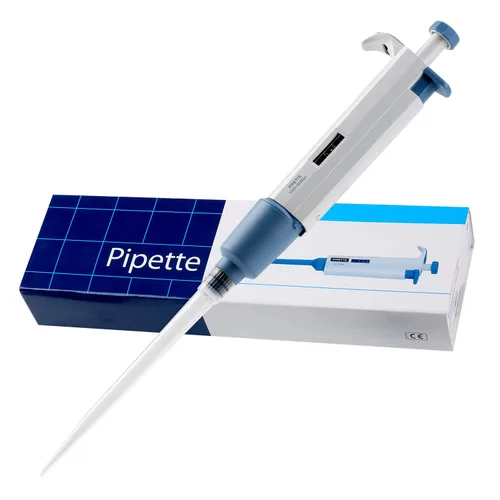 Vista 9 de Pipeta ajustable de 0.1-2.5ul de canal único de volumen variable micropipeta de alta precisión para laboratorio New Cayon