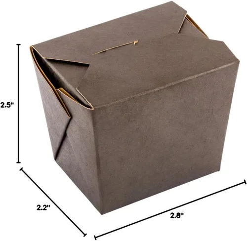 Vista 15 de Restaurantware Cajas chinas para llevar, paquete de 25 cajas de 8 onzas, resistentes a la grasa, contenedores de comida para llevar, desechables