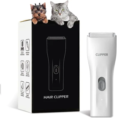 Vista 9 de Cilppers de aseo para perros, prácticos y potentes kits de recortadora eléctrica de pelo para mascotas, impermeables, inalámbricas, recargables