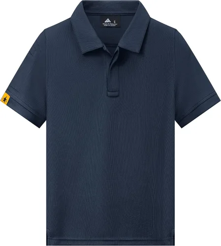 Vista 2 de GEEK LIGHTING Camisa polo de manga corta para niños, uniformes escolares, camiseta para niños y adolescentes de 6 a 16 años