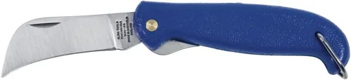 Vista 7 de Klein Tools Cuchillo de bolsillo 1550-4, cuchillo de electricistas con hoja de corte Hawkbill de 3 pulgadas de acero al carbono