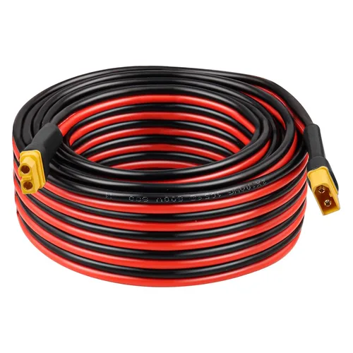 Vista 13 de Cable de extensión XT60 de 10 AWG de 1 pie, 2 unidades, 2, 3, 5, 10, 10, 15, 20, 25, 30, 35, 40, 50, 75, 100 pies, conector hembra a macho XT60