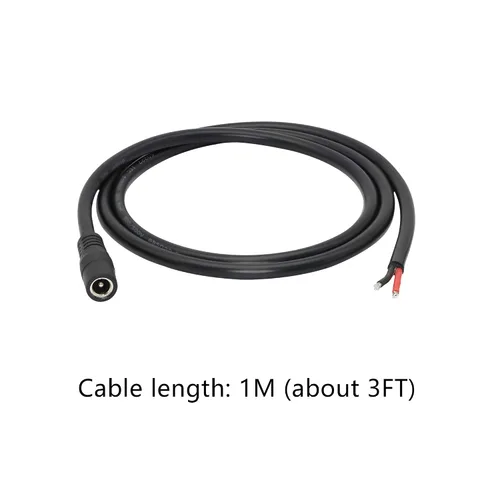 Vista 7 de Cable de alimentación de CC, cable de reparación de cable de alimentación de extremo abierto, cable de reparación de cable de alimentación