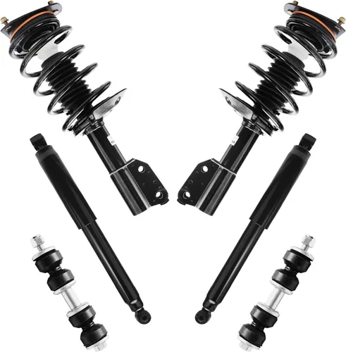 Vista 45 de Detroit Axle - Kit de puntales delanteros de 6 piezas para Ford Escape 2014-2019, 2 puntales y muelles helicoidales, 2 enlaces de barra