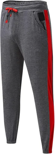 Vista 3 de SUTIL Men's Slim Joggers Workout Pants for Gym Running and Bodybuilding Athletic Bottom Sweatpants Trousers