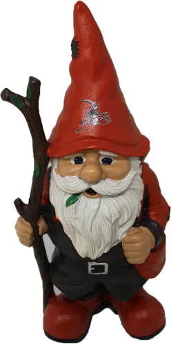 Vista 10 de FOCO NFL Team Logo Holding Stick Garden Statue Outdoor Gnome
