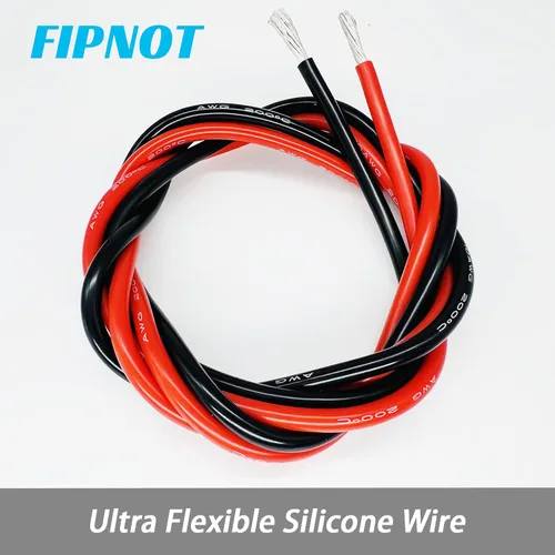 Vista 3 de Cable de 8 AWG Alambre Calibre 8 de Silicona - Carrete Negro de 25 pies, Alambre de Cobre Estañado Trenzado Extra Flexible 8AWG para Soldadura 200℃