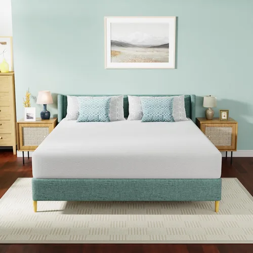 Vista 26 de PayLessHere Colchón de espuma viscoelástica con gel Twin de 5 pulgadas sin fibra de vidrio/Certificado CertiPUR-US/Cama en una caja/Sueño fresco