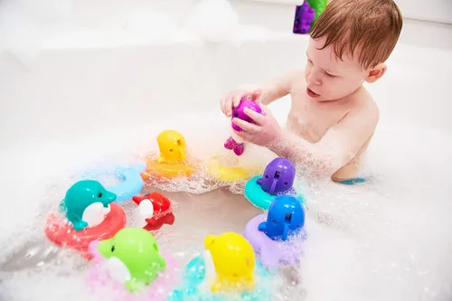 Vista 4 de LAMAZE Water Symphony - Juguete sensorial auditivo para niños pequeños, multicolor
