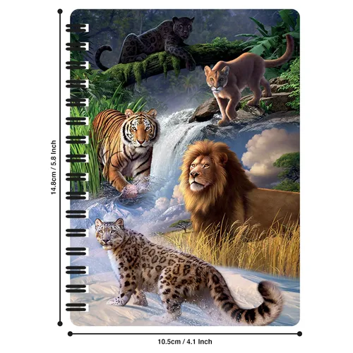 Vista 22 de 3D LiveLife Jotter - Our Solar System from Deluxebase. Lenticular 3D Space 6x4 Spiral Notebook with plain recycled paper pages. Artwork licensed
