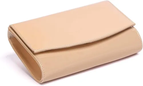 Vista 5 de WALLYN'S Carteras de charol para mujer, bolsos de mano de moda, bolso de noche, color sólido
