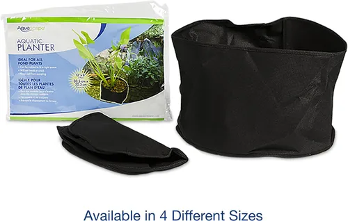 Vista 2 de Aquascape – Maceta para planta acuática con tela, 2 unidades, Negro