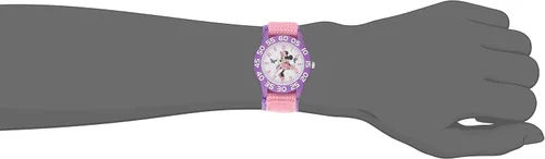 Vista 2 de Disney Minnie Mouse - Reloj analógico de cuarzo para niños, Rosado