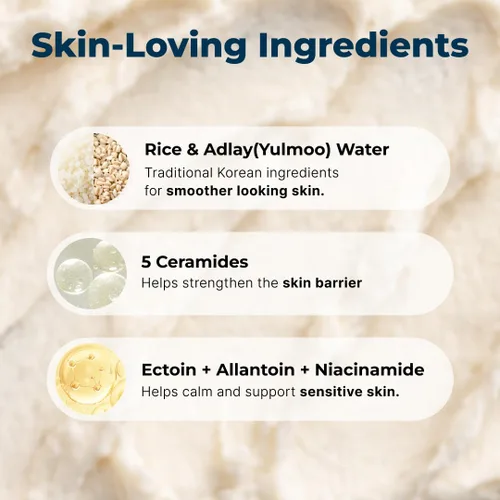 Vista 7 de Dr.Eve Seedlab Seed& Rice Glow Reset Cleanser - Gel facial de arroz coreano para exfoliación, limpieza profunda y cuidado de los poros, limpiador