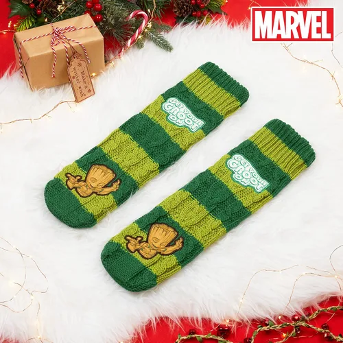 Vista 4 de Marvel Calcetines esponjosos, Calcetines para hombre, Pantera Negra Thor calcetines de punto cálido