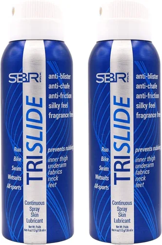 Vista 7 de TRISLIDE Lubricante de pulverización continua antirozaduras para la piel, protección contra la fricción del cuerpo, evita ampollas y rozaduras