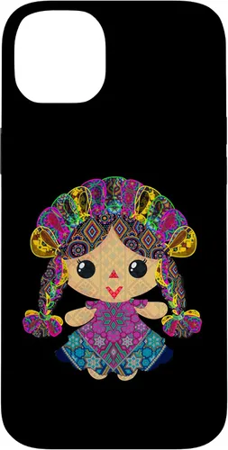 Vista 14 de iPhone 15 muñeca mexicana, maria, mazahua arte huichol, lele, caso
