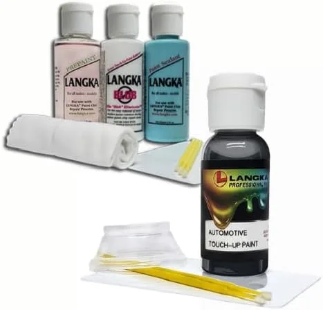 Vista 2 de Langka 1oz Touch-Up Paint Compatible with 2023, Mercedes-Benz, EQS, 190, Graphite Gray.