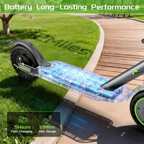 Vista 3 de MAXSHOT Scooter eléctrico para niños grandes, velocidad máxima 9/16/19MPH