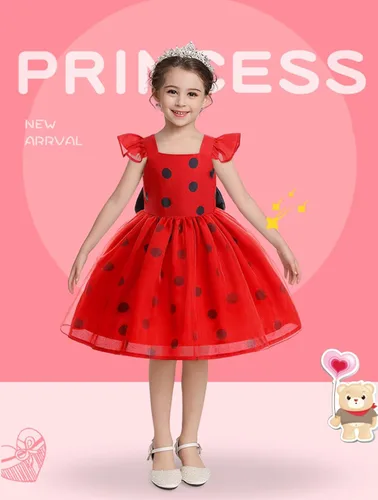 Vista 2 de XGYCYXM Disfraz de mariquita para niñas, disfraz de mariquita para niños, Halloween, Navidad, cumpleaños, disfraz para niños